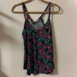 Colorful floral tank